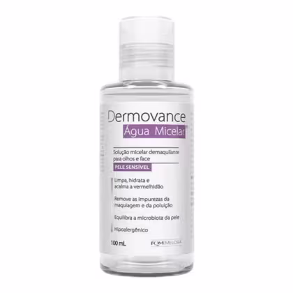 Imagem do produto Dermovance Água Micelar Demaquilante 250ml Limpeza Facial Suave Hidratação e Remoção de Maquiagem