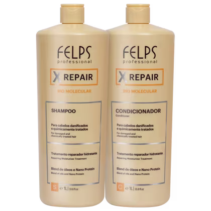 Imagem do produto Kit Felps Professional XRepair Bio Molecular Salon Duo (2 Produtos)
