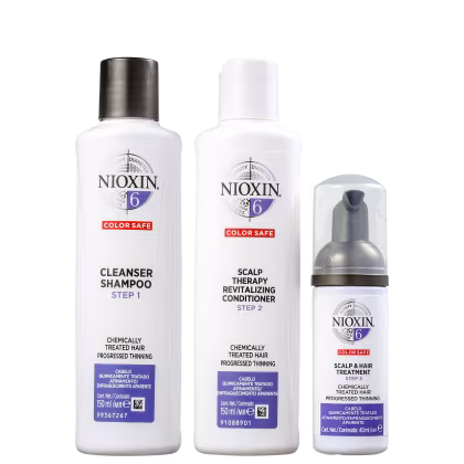 Imagem do produto Kit Nioxin Trial Sistema 6 de Tratamento Contra Afinamento Capilar  (3 Produtos)