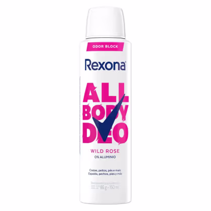 Imagem do produto Desodorante Corporal Aerossol Rexona All Body Deo Wild Rose 150ml