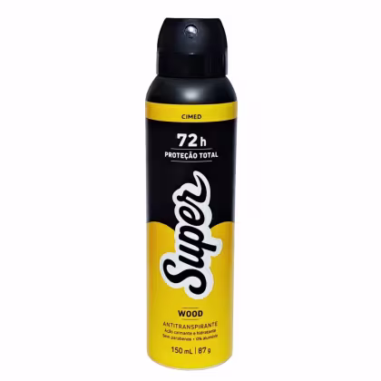 Imagem do produto Cimed Super Wood 72h - Desodorante Antitranspirante Aerosol 150ml