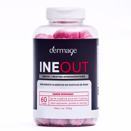 Imagem do produto Dermage INEOUT Creatina em Gomas Sabor Morango 60 Gomas