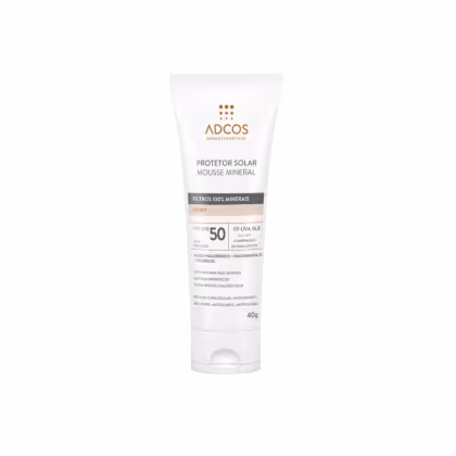 Imagem do produto Protetor Solar Facial Mousse Mineral ADCOS Beige fps50 - 40G