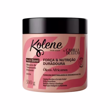 Imagem do produto Máscara de Tratamento Kolene Nutri Bond Força e Nutrição By Camila de Lucas - 500g