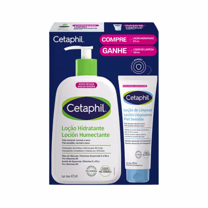 Imagem do produto Kit Cetaphil Loção Hidratante 473ml + Loção de Limpeza 100ml