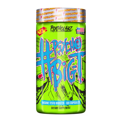 Suplemento Alimentar Psycholabz Psycho Big-T, 120 Cápsulas.