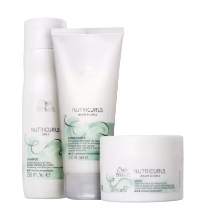 Kit Wella Professionals Nutricurls Trio Care, 3 produtos.