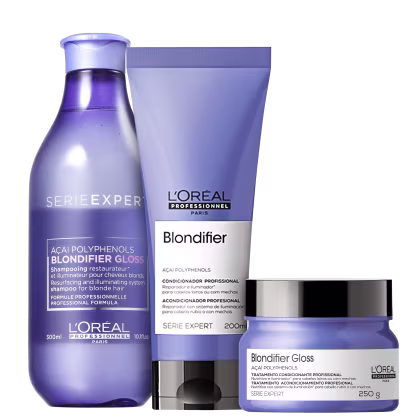 Imagem do produto Kit L'Oréal Professionnel Serie Expert Blondifier Gloss Trio (3 Produtos)