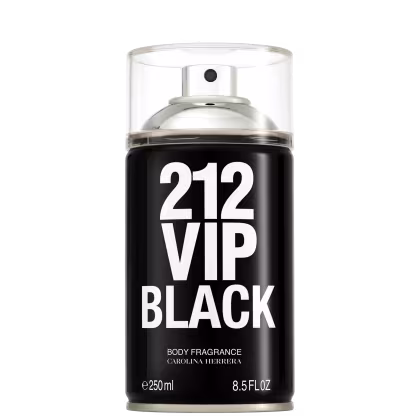 Imagem do produto Carolina Herrera 212 VIP Men Black - Body Spray Masculino 250ml