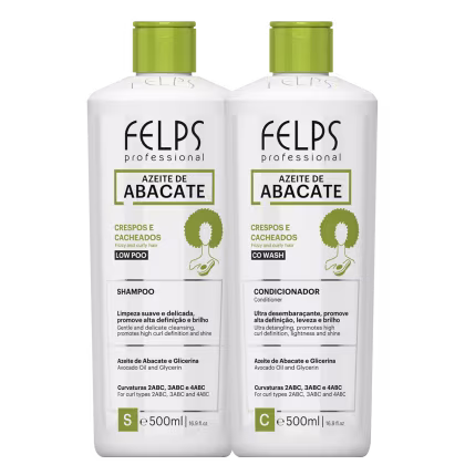 Imagem do produto Kit Felps Professional Cachos Azeite de Abacate Duo (2 Produtos)