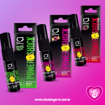 Imagem do produto Power Shock 220v de Tesão Spray Beijável Eletrizante - Chiclete