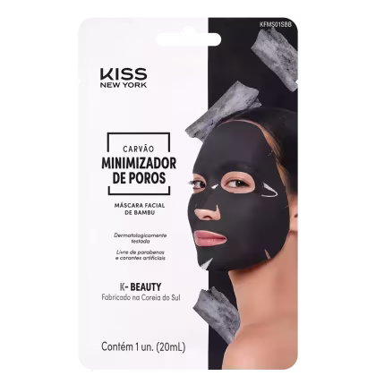 Imagem do produto Kiss New York Carvão Minimizador de Poros - Máscara Facial 20ml