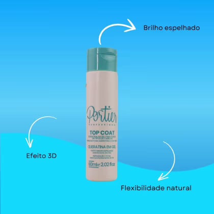 Imagem do produto Portier Top Coat Queratina em Gel 60ml