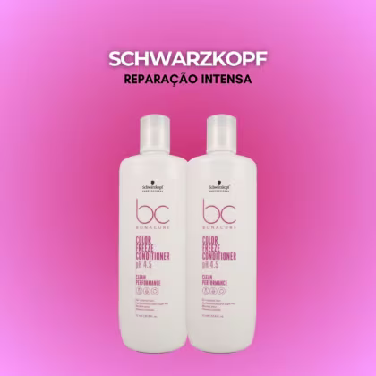 Imagem do produto Schwarzkopf Color Freeze pH 4.5 Kit 2 Condicionador 1L