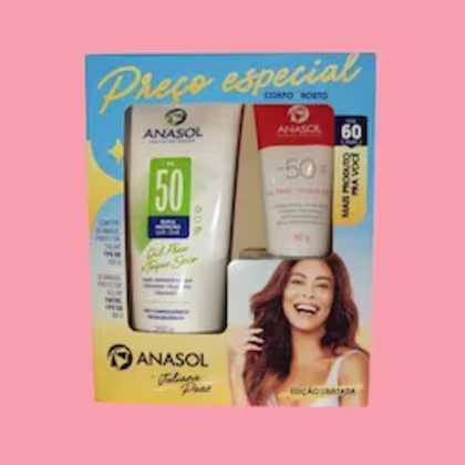 Imagem do produto KIT JU PAES FPS50 200ML CORPORAL+40G FACIAL ANASOL