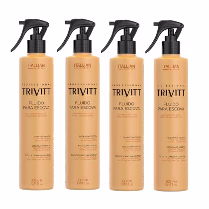 Imagem do produto Kit Trivitt 4 Fluido Para Escova Profissional 300ml