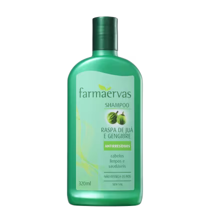 Imagem do produto Farmaervas Raspa de Juá e Gengibre - Shampoo Antirresíduo 320ml