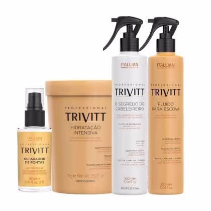 Imagem do produto Trivitt Profissional Kit Hidratação Capilar Pós-quimica (4 Produtos)