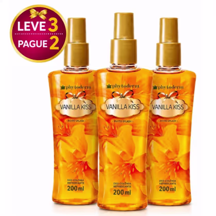 Imagem do produto Kit Phytoderm Body Splah Vanilla Kiss: Leve 3 Pague 2 200ml