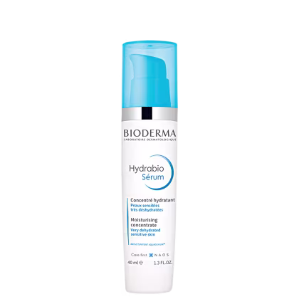 A imagem mostra o Sérum Hidratante Facial Hydrabio da marca Bioderma.