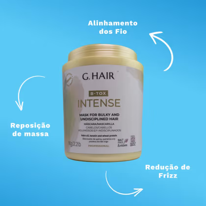 Imagem do produto G.Hair BTX Intense Kit 4 Máscara 1kg