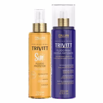 Imagem do produto Kit Trivitt Profissional Finalizadores com Fluido Matizante + Protetor Solar Capilar Trivitt Sun UV