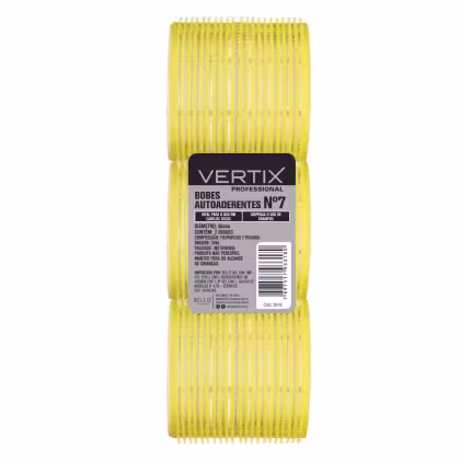 Imagem do produto Bobes Autoaderentes Vertix Nº 7 Amarelo Cód.3318