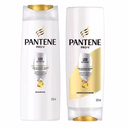 Kit Pantene Pro-V Liso Extremo Duo, 2 produtos.