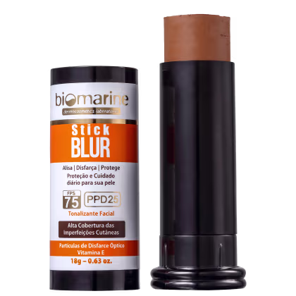 Imagem do produto Biomarine Stick Blur FPS 75 PPD 25 Chocolate - Base em Bastão 18g