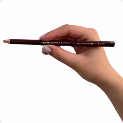 Imagem do produto Kit Mitsubishi: 3 Lápis Dermatografico Marrom 7600