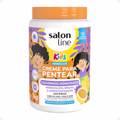 Imagem do produto Kit Salon Line Kids: Shampoo + Condicionador e Creme para Pentear Maracujá