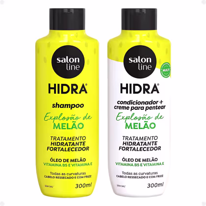 Kit Salon Line Hidra: Shampoo e Condicionador Melão 300ml cada