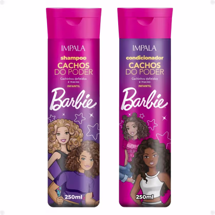 Imagem do produto Impala Barbie Infantil Cachos do Poder: Shampoo e Condicionador 250ml