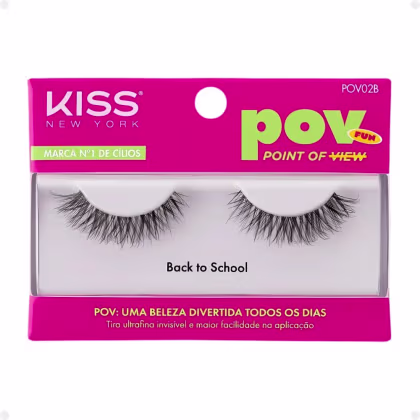 Imagem do produto Kiss New York POV Back to School - Cílios Postiços (2 Unidades)