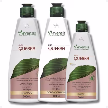 Imagem do produto Kit Arvensis Anti Quebra: Shampoo 300ml, Condicionador 300ml e Leave-in 200ml