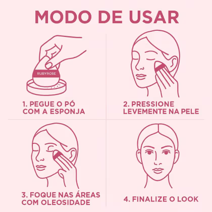 Imagem do produto Esponja Para Maquiagem Ruby Rose Cloud Puff Hb-A7004