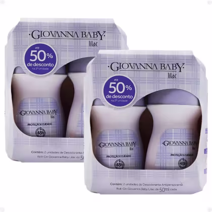 Imagem do produto Kit Giovanna Baby: 4 Desodorante Roll-On Lilac