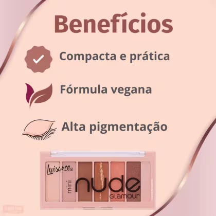 Imagem do produto Paleta de Sombras Luisance Mini Nude Glamour L3286