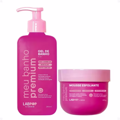 Imagem do produto Kit LabPop by Labotrat It Girl: Gel de Banho e Mousse Esfoliante