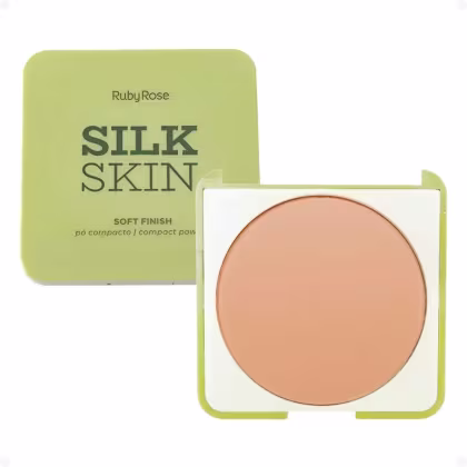 Imagem do produto Ruby Rose Silk Skin Soft Finish Light - Pó Compacto 9,5g