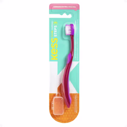 Imagem do produto Escova de Dente Infantil Kess Belliz Tipper Steps 3 Cores Diversas Cod. 2582
