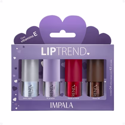 Imagem do produto Kit Impala Liptrend Gloses: 4 Gloss Labial
