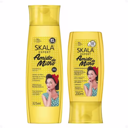 Imagem do produto Kit Skala Expert Amido de Milho: Shampoo e Condicionador 200ml