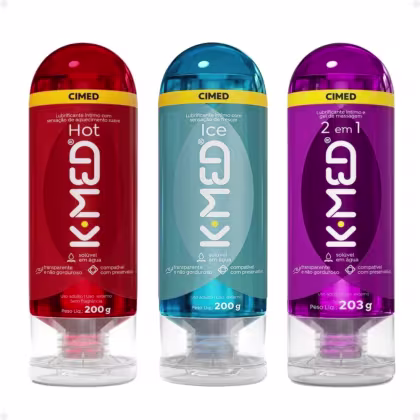 Imagem do produto Kit Cimed K-med Lubrificantes Íntimo Trio Super (3 Produtos)