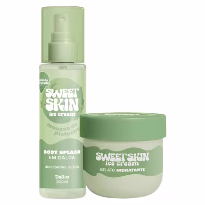 Imagem do produto Kit Dailus Sweet Skin Ice Cream Mousse De Pistache: Body Splash e Hidratante Corporal 200ml