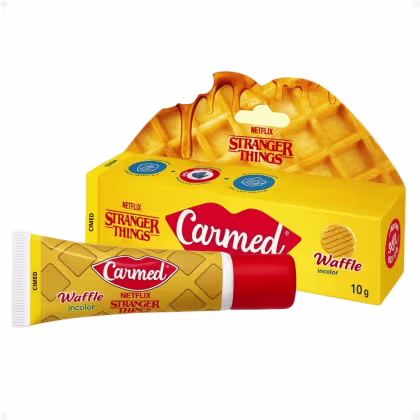 Imagem do produto Carmed Netflix Stranger Things Waffle Incolor - Hidratante Labial 10g