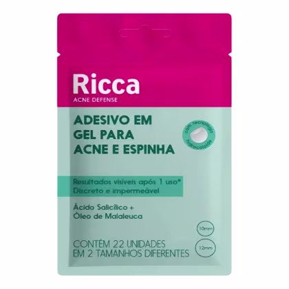 Imagem do produto Adesivo Em Gel Para Acnes e Espinhas Ricca Com 22 Unidades Cód. 3824