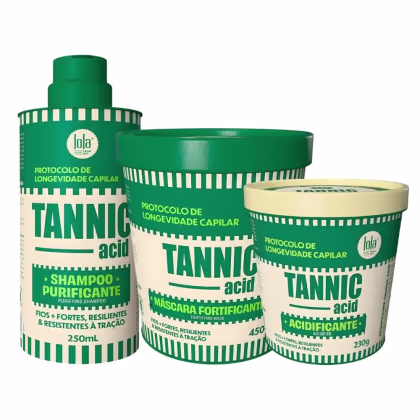 Imagem do produto Kit Lola Tannic Acid: Shampoo 250ml, Máscara 450g e Acidificante 230g