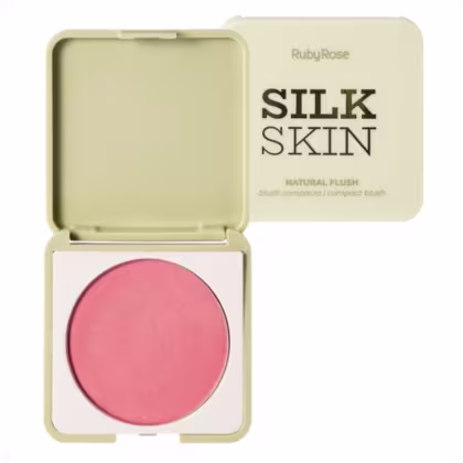 Imagem do produto Blush Compacto Ruby Rose Silk Skin Natural Flush Peach Glow Hb-t1001-1