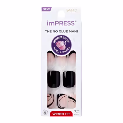 Imagem do produto Unhas Postiças imPress Kiss Ny Wider Fit Black Dress IMW04